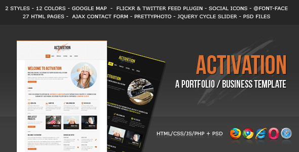 Activation - a Business / Portfolio Template