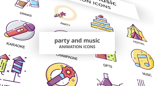 Party & Music - Animation Icons