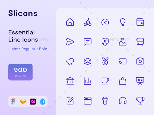 Slicons Essential Line Icons