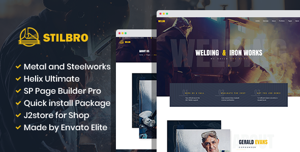 Stilbro - Metal and Steelworks Company Joomla Template