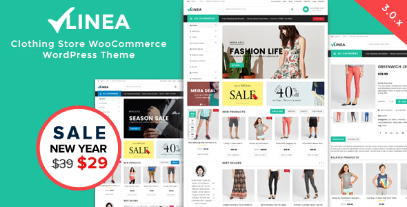 Linea - Clothing Store WooCommerce WordPress Theme