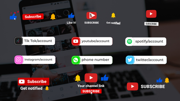 Social Media Icons Pack || After Effects