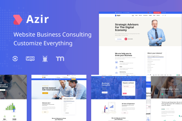 Azir | Finance Consulting Elementor Template Kit