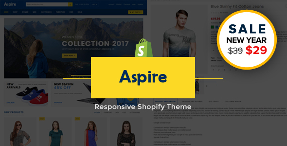 Aspire - Multipurpose Responsive Shopify Theme & Template