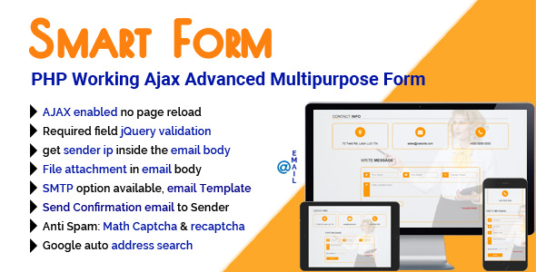 SmartForm - działający zaawansowany formularz Ajax PHP