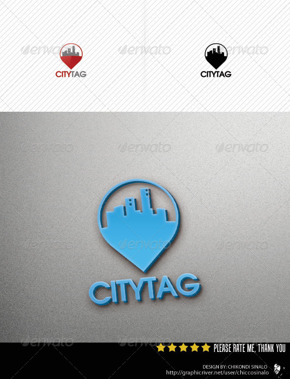 City Tag Logo Template v2