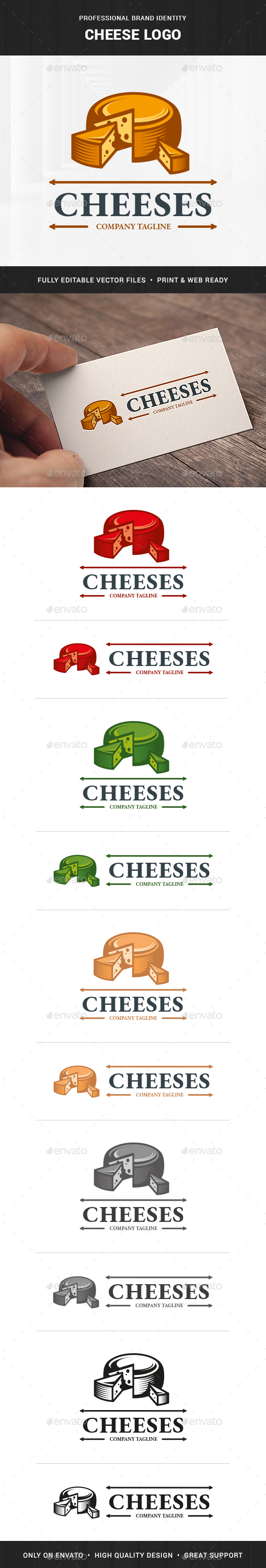 Cheese Logo Template