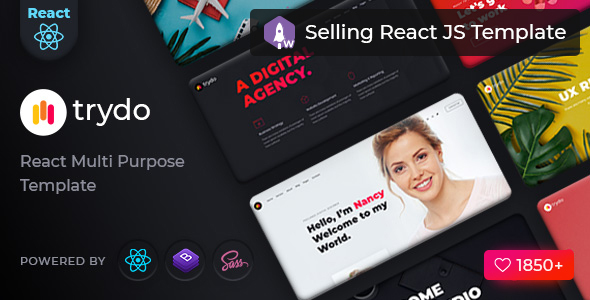 Trydo - React Creative Agency and React Portfolio Template / Themeforest