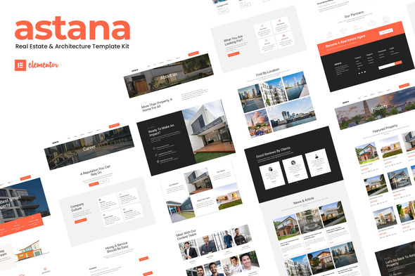 Astana - Real Estate & Architecture Elementor Template Kit