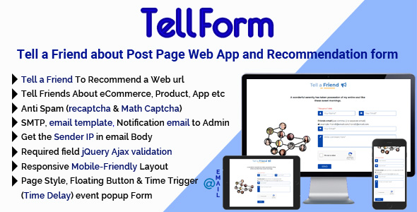 TellForm - Tell a Friend about Post Page Web App and Recommendation Form