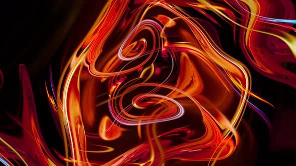 Abstract Glossy Twirl Motion Animated Background