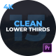 Clean Lower Thirds - VideoHive Item for Sale
