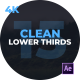 Clean Lower Thirds - VideoHive Item for Sale