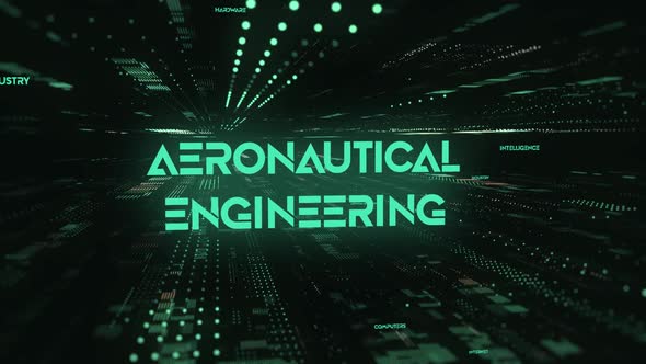 Sci Fi Digital Data Word Aeronautical Engineering