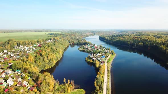 Zapadnaya Dvina River And Lushchyha Village 08