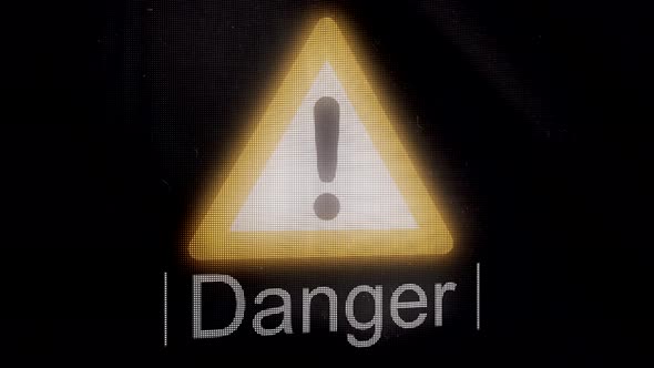 Animation of sign of danger