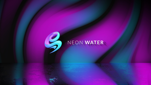 Neon Water Logo Reveal alt