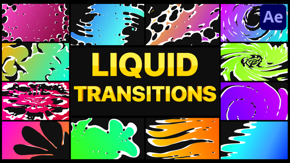 Gradient Liquid Transitions | After Effects alt