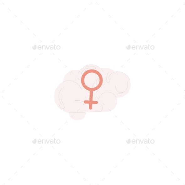 Female Gender Flat Symbol