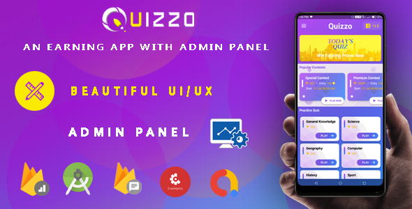 Quiz App - Android App + Admin Panel With Earning System