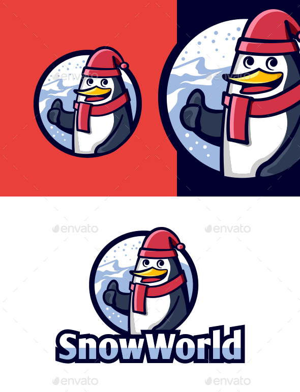 Snow World Playground Logo Templates