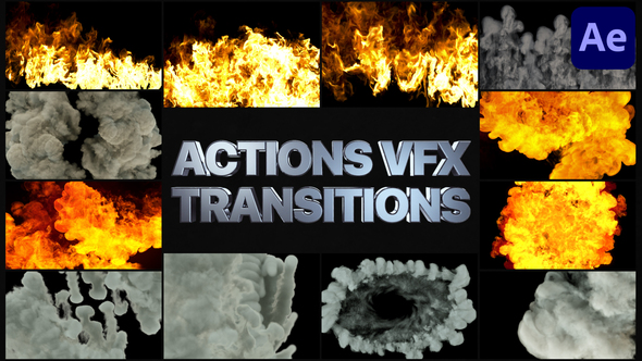 Smoke And Fire Transitions | After Effects alt