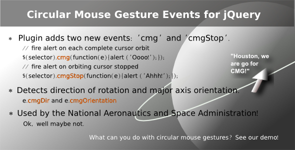Circular Mouse Gesture Events for jQuery