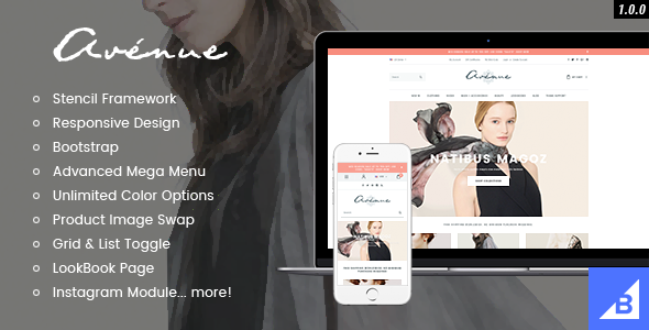 Avenue - Responsive Fashion BigCommerce Theme: Stencil & Google AMP Ready