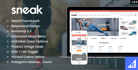 Sneak - Premium Responsive Bigcommerce Theme