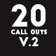 20 Clean Callouts V.2 - VideoHive Item for Sale