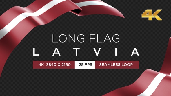 Long Flag Latvia