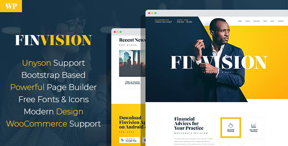 Finvision - Financial Consulting WordPress Theme