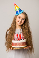 young girl celebrating birthday party - PhotoDune Item for Sale