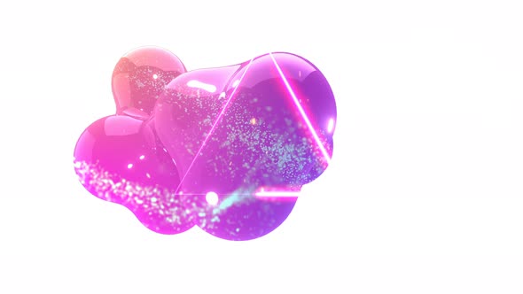 Animated drop of futuristic liquid fusion.