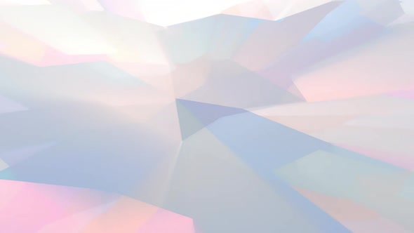 a dynamic background of randomly moving geometric shapes, made in a cool color key