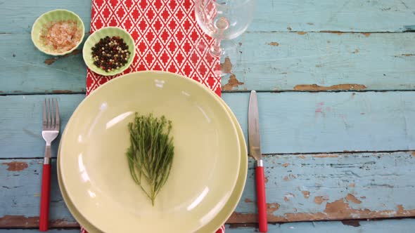 Various cutlery on wooden table 4k