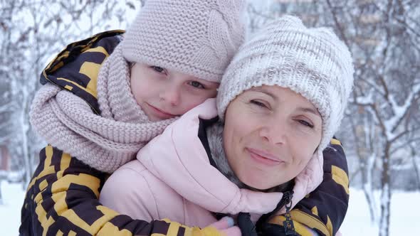 Embrace Mother in the Snow