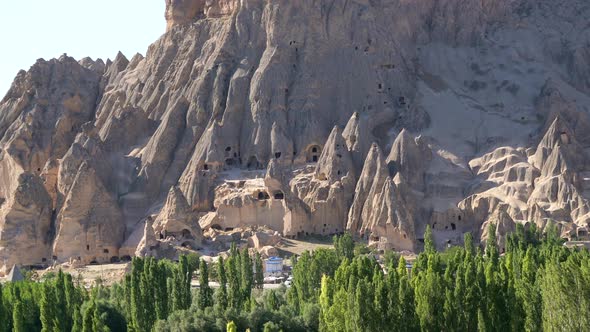 Historical Selime Monastery and Fairy Chimneys Hoodoos in Ihlara Valley, Aksaray Turkey