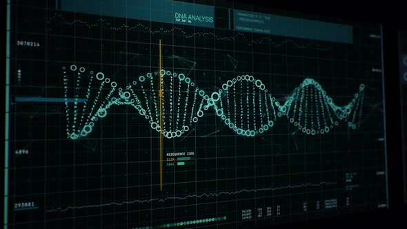 Medical analysis system is scanning the human dna for scientific research alt