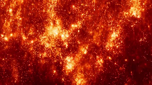 Fire Red Particles