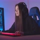 Streamer Girl Playing a Computer Game - VideoHive Item for Sale