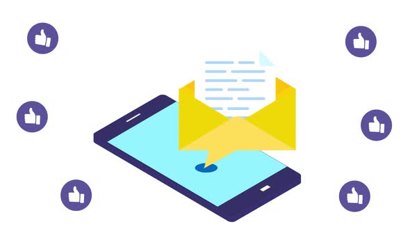 Email Marketing in which email received by smartphone