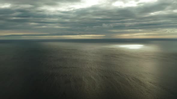 Cloudy Sky Over the Sea During Sunset