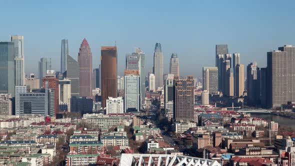 Tianjin Cityscape China Zoom Out