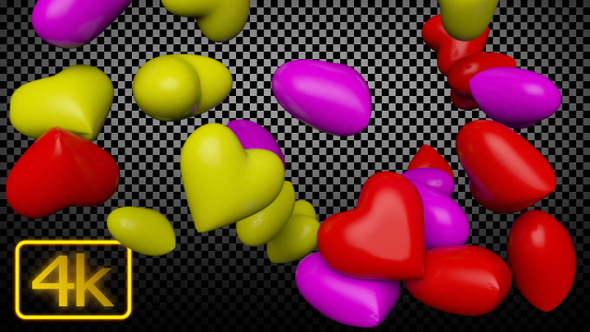 Multi-colored Hearts