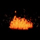 The flames burn and float like a real fire to be gradually extinguished Isolated by Alpha channel - VideoHive Item for Sale