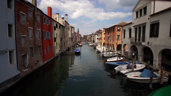 Beautiful Canal in the City of Chioggia