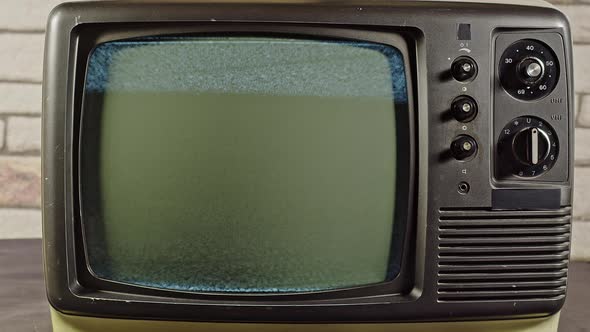 Old Tv No Signal Black And White Noise