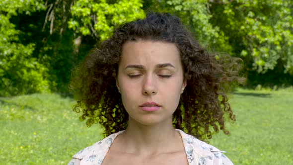 Portrait of a Beautiful Young Girl