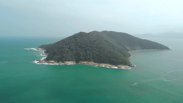 island aerial footage